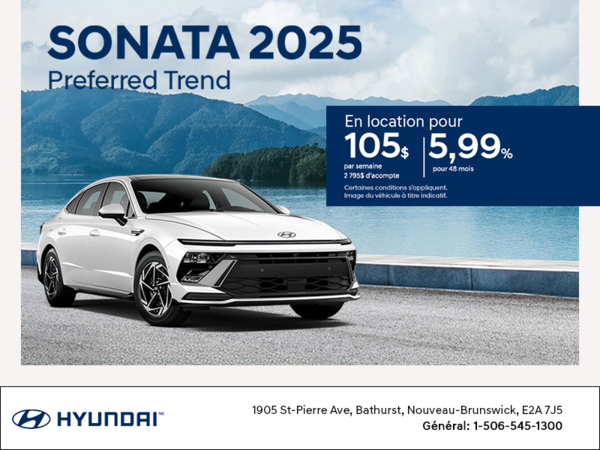 Procurez-vous le Hyundai Sonata 2025