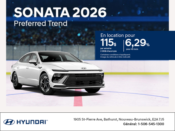 Procurez-vous le Hyundai Sonata 2026