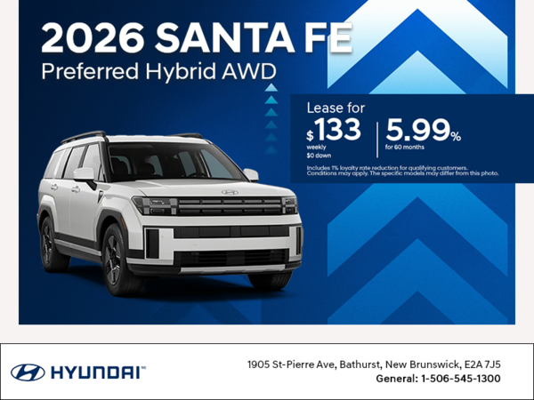 Get the 2026 Hyundai Santa Fe Hybrid