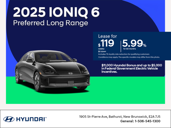 Get the 2025 Hyundai IONIQ 6