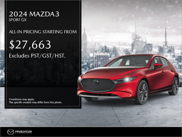 Western Mazda - Get the 2024 Mazda3 Sport Today!
