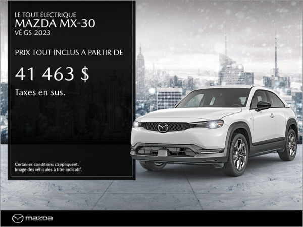 Procurez-vous le Mazda MX-30 2023 dès aujourd'hui!