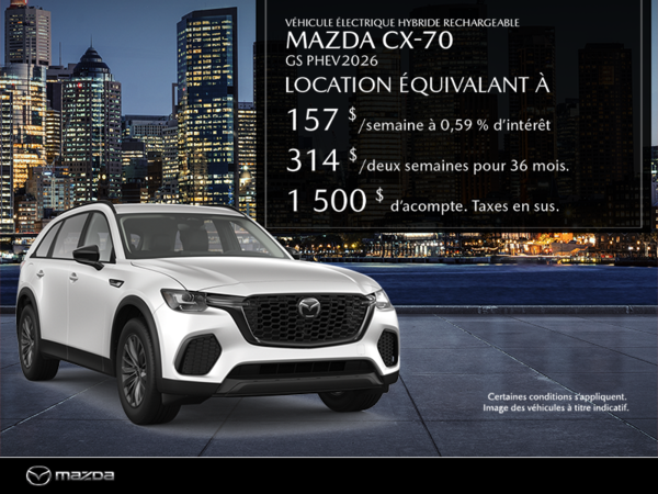 Procurez-vous le Mazda Cx-70 Hybride Rechargeable 2026