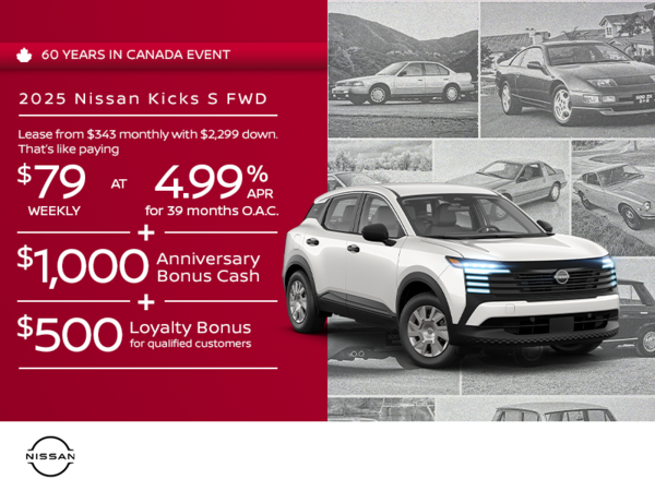 Get the 2025 Nissan Kicks Today!