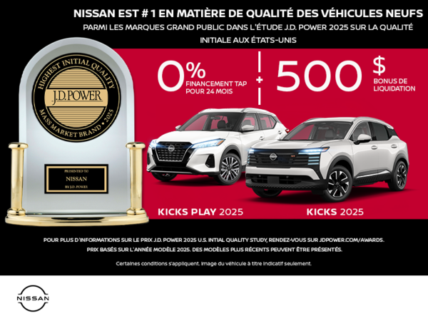 Obtenez le Kicks et le Kicks Play 2025 !