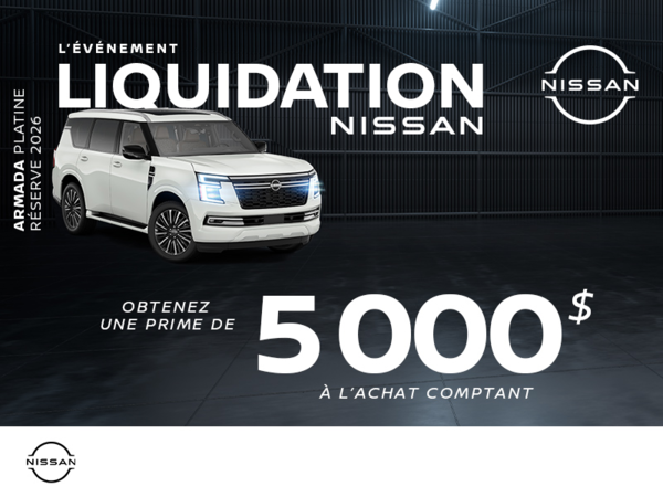 Obtenez le Nissan Armada 2026!