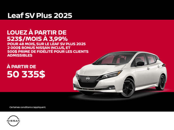 Obtenez la Leaf 2025 !