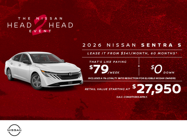 Get the 2026 Sentra Today!