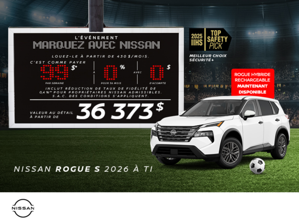 Obtenez le Rogue S 2026 !