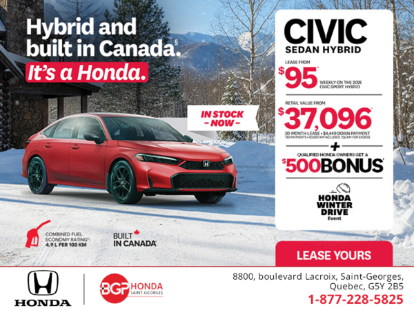 Get the 2026 Honda Civic Sedan Hybrid!