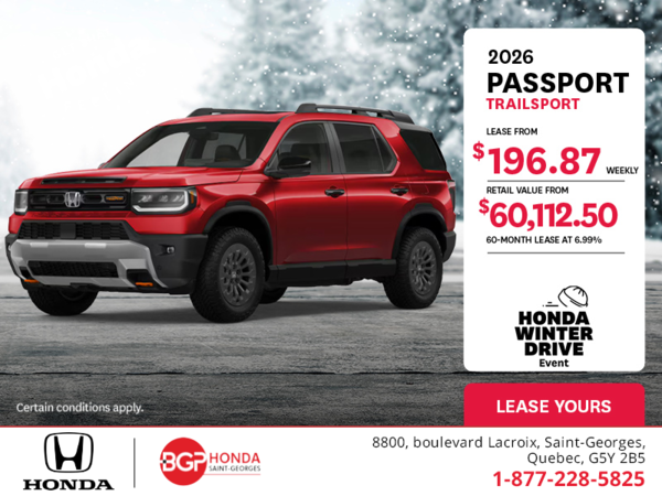 Get the 2026 Honda Passport!