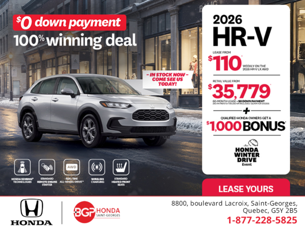 Get the 2026 Honda HR-V!