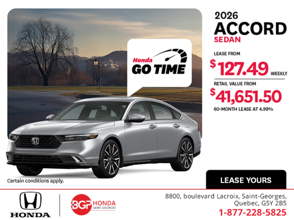 Get the 2026 Honda Accord!