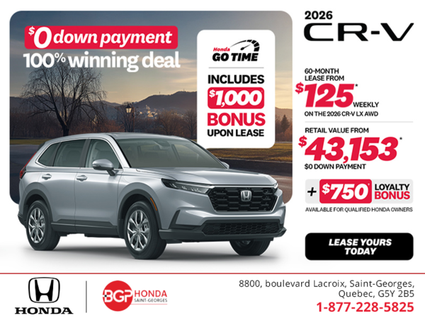 Get the 2026 Honda CR-V!