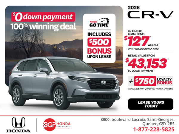 Get the 2026 Honda CR-V!