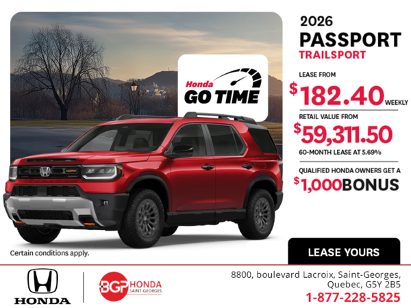 Get the 2026 Honda Passport!