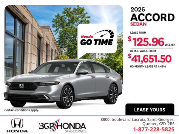 Get the 2026 Honda Accord!