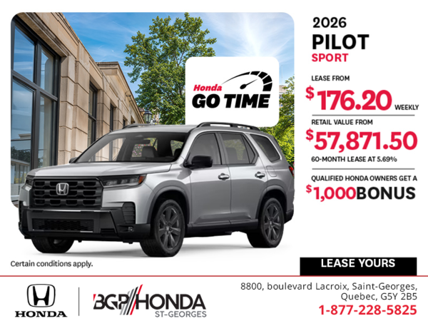 Get the 2026 Honda Pilot!