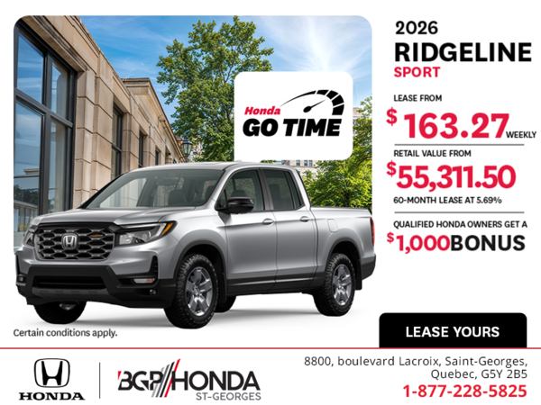 Get the 2026 Honda Ridgeline!