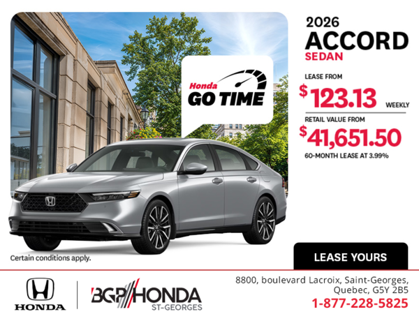 Get the 2026 Honda Accord!
