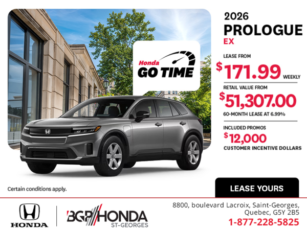 Get the 2026 Honda Prologue!