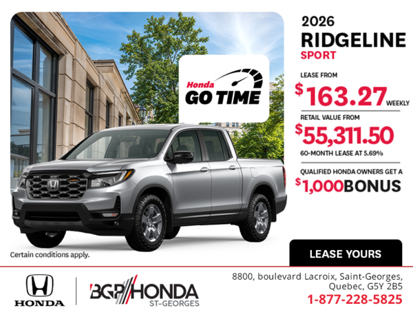 Get the 2026 Honda Ridgeline!