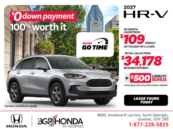 Get the 2027 Honda HR-V!
