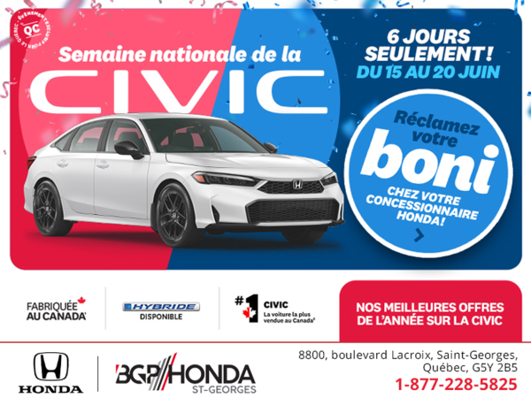 L'événement mensuel Honda !