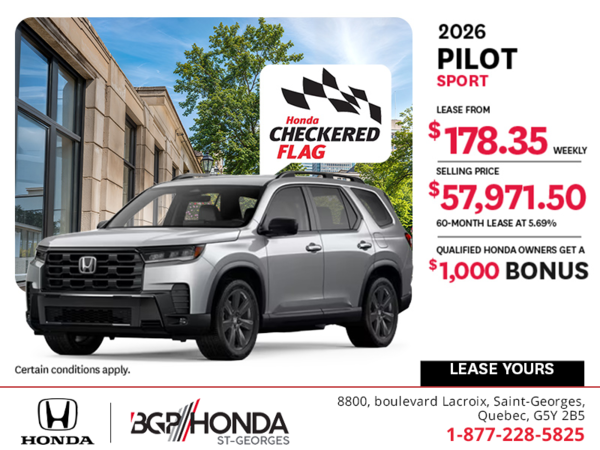 Get the 2026 Honda Pilot!