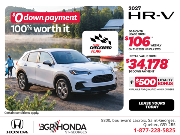 Get the 2027 Honda HR-V!