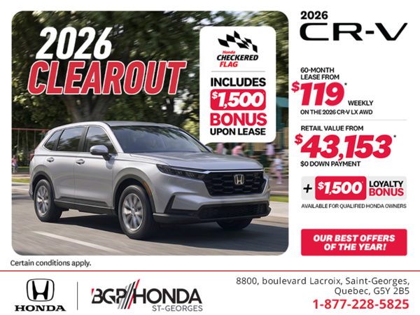 Get the 2026 Honda CR-V!
