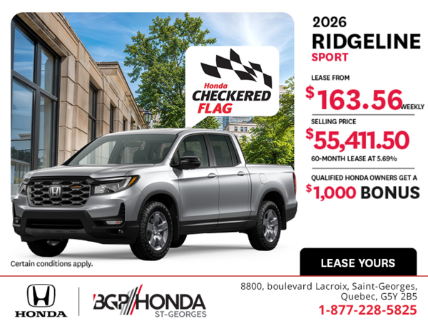 Get the 2026 Honda Ridgeline!