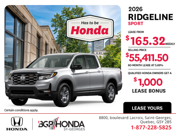 2026 Honda Ridgeline