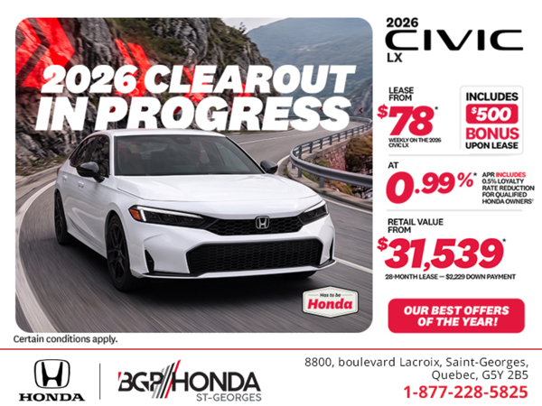 Get the 2026 Honda Civic!