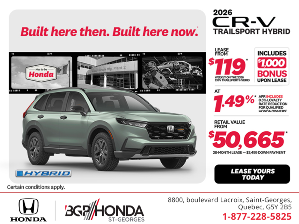 Get the 2026 Honda CR-V Hybrid!