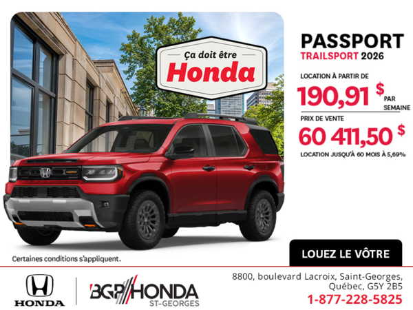 Honda Passport 2026