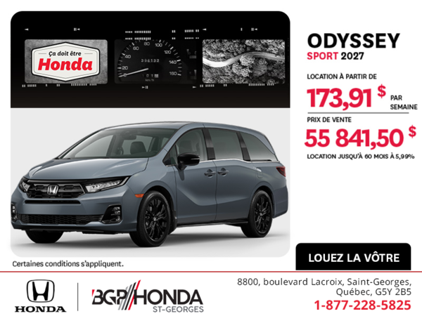 Honda Odyssey 2027