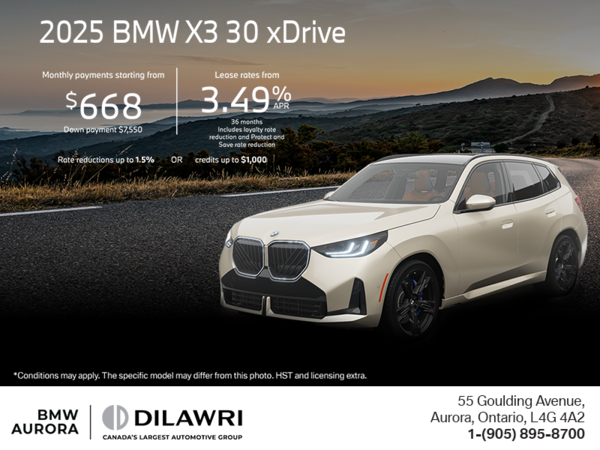 Get the 2025 BMW X3