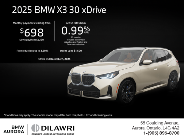 Get the 2025 BMW X3