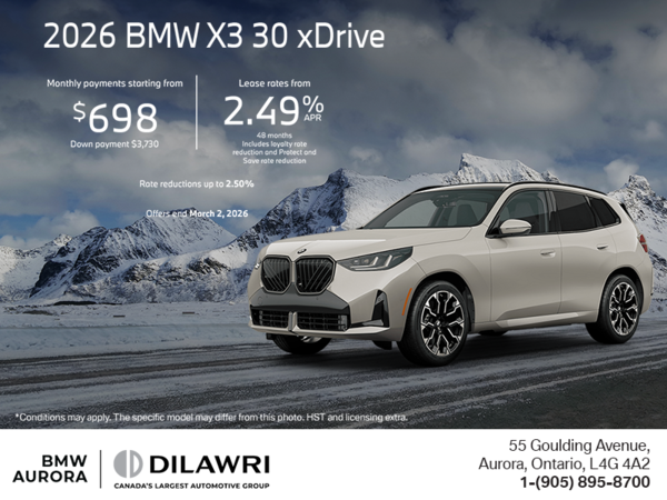 Get the 2026 BMW X3