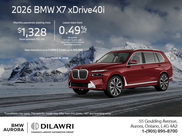 Get the 2026 BMW X7