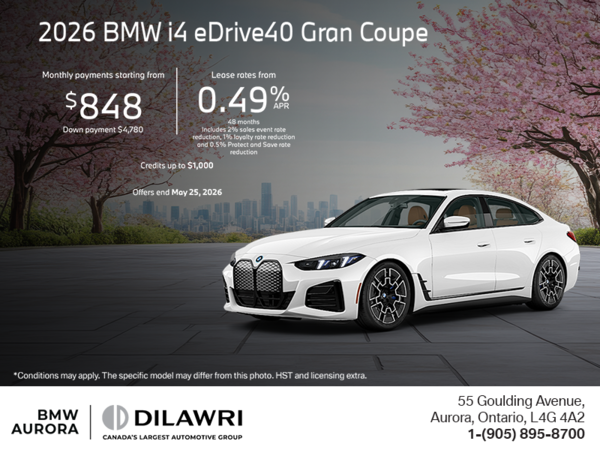 Get the 2026 BMW i4 Gran Coupe
