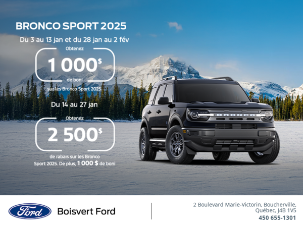 Ford Bronco Sport 2025