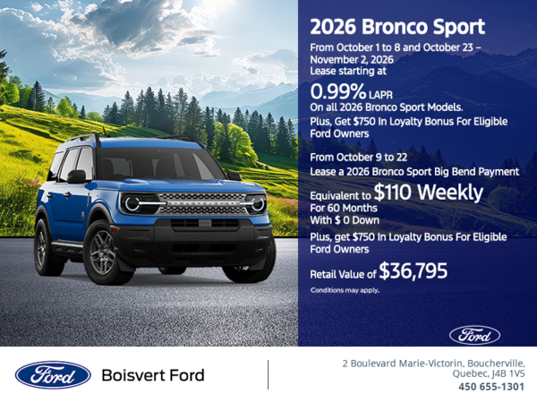 2026 Ford Bronco Sport