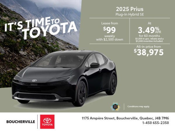 2025 Toyota Prius Plug-In Hybrid