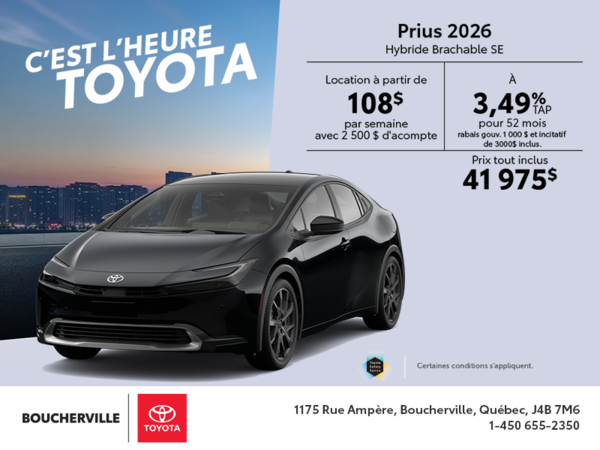 Toyota Prius Plug-In Hybrid 2026