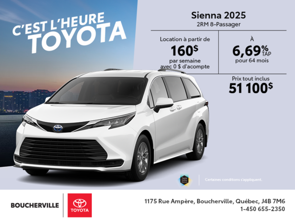 Toyota Sienna Hybrid 2025