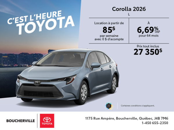 Toyota Corolla 2026