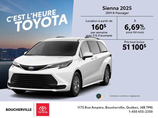 Toyota Sienna Hybrid 2025