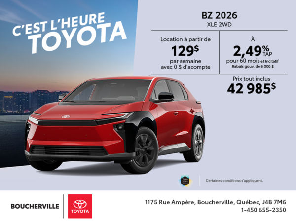 Toyota bZ 2026